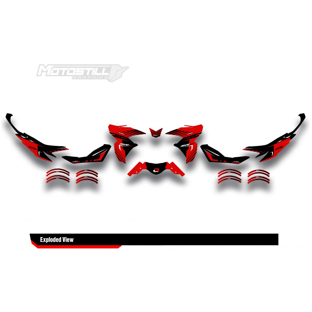 APRILIA SR GT 125-200 GRAPHIC SET - DECAL KIT