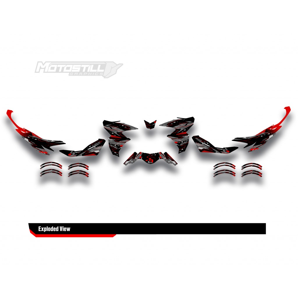 APRILIA SR GT 125-200 GRAPHIC SET - DECAL KIT