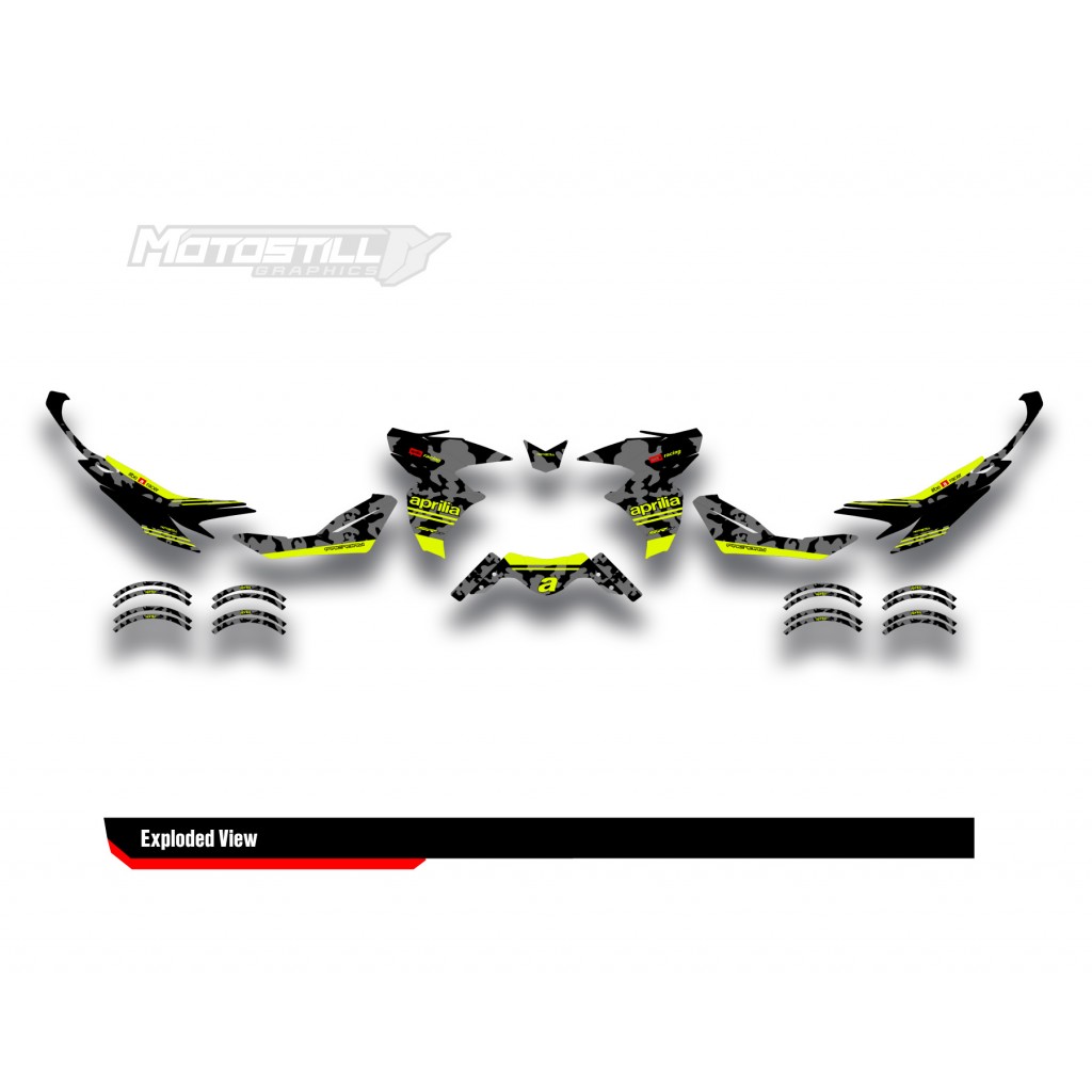 APRILIA SR GT 125-200 GRAPHIC SET - DECAL KIT
