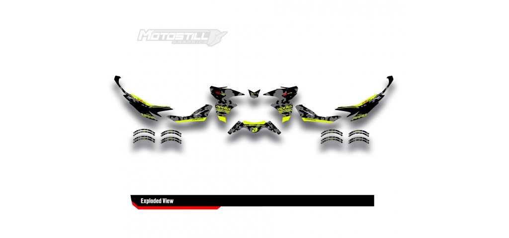 APRILIA SR GT 125-200 GRAPHIC SET - DECAL KIT