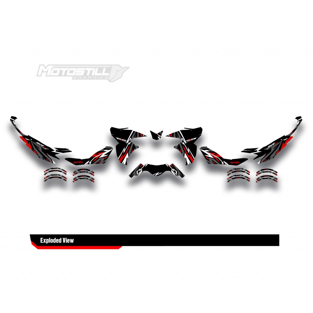 APRILIA SR GT 125-200 GRAPHIC SET - DECAL KIT