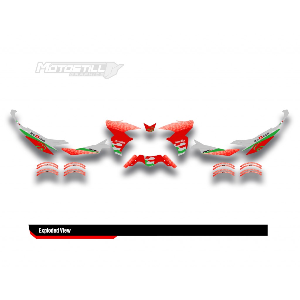 APRILIA SR GT 125-200 GRAPHIC SET - DECAL KIT