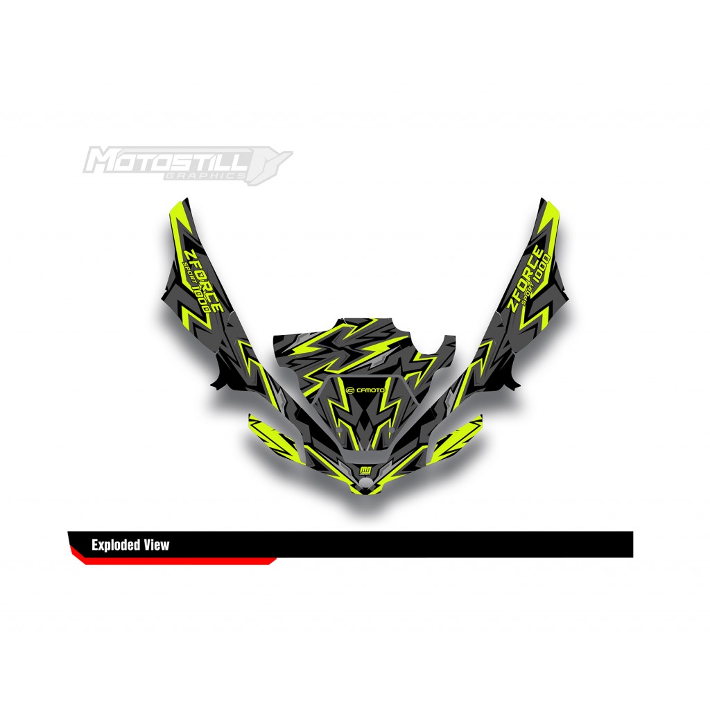 CF MOTO - ZFORCE 1000 GRAPHIC SET - DECAL KIT