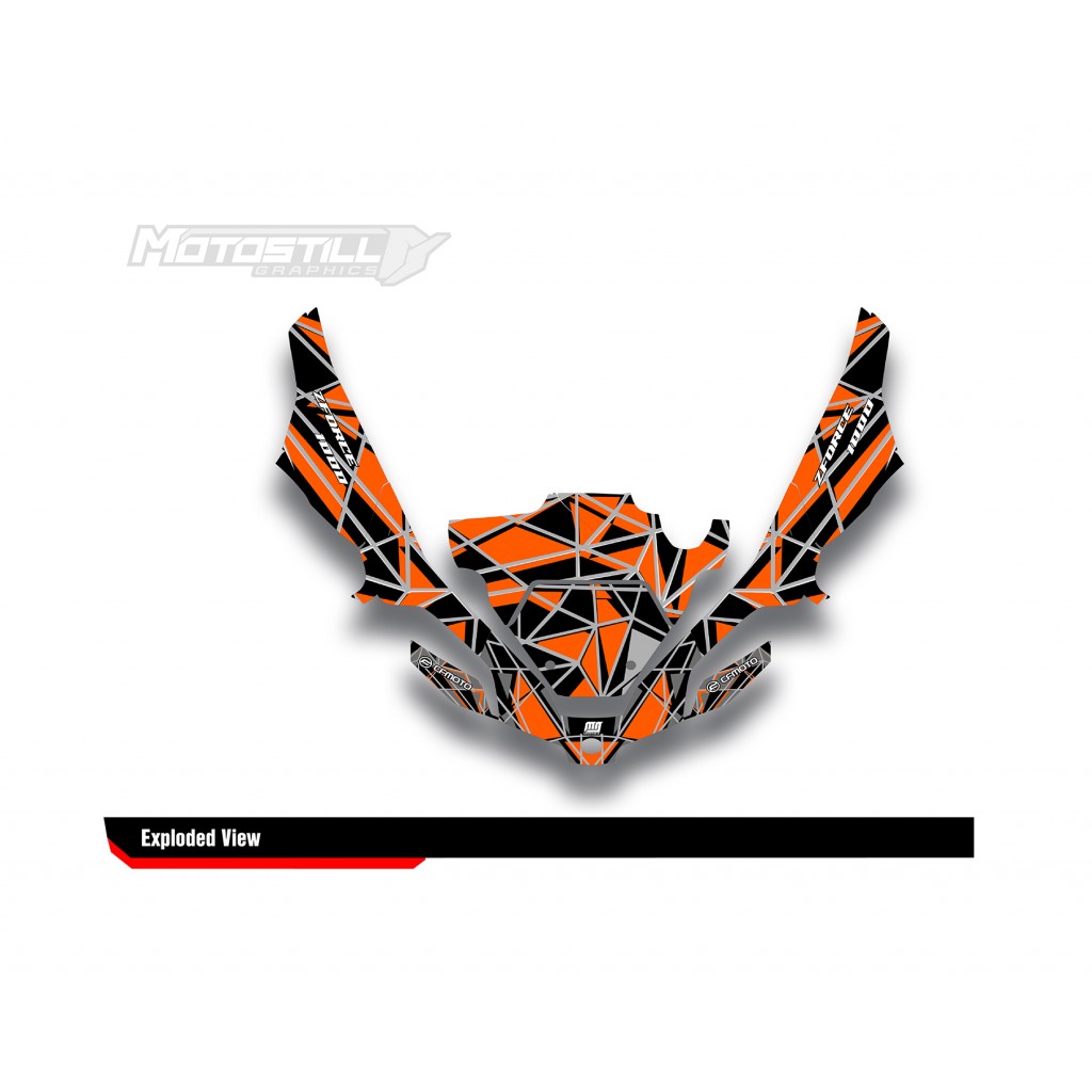 CF MOTO - ZFORCE 1000 GRAPHIC SET - DECAL KIT