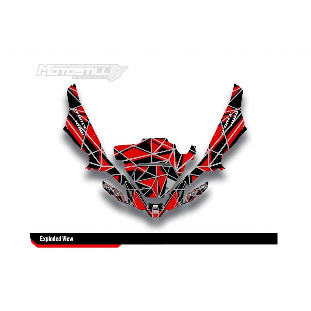 CF MOTO - ZFORCE 1000 GRAPHIC SET - DECAL KIT