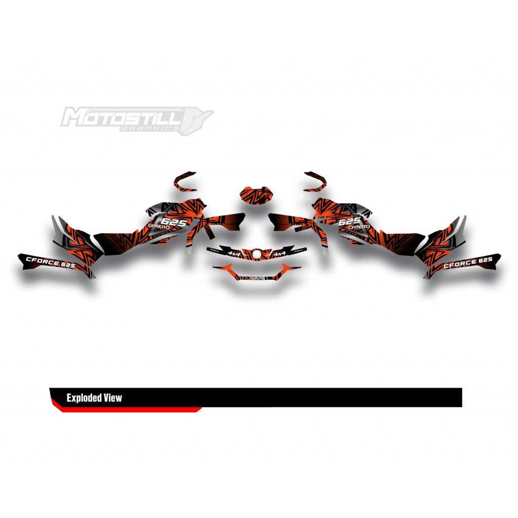 CF MOTO - CFORCE 625 GRAPHIC SET - DECAL KIT