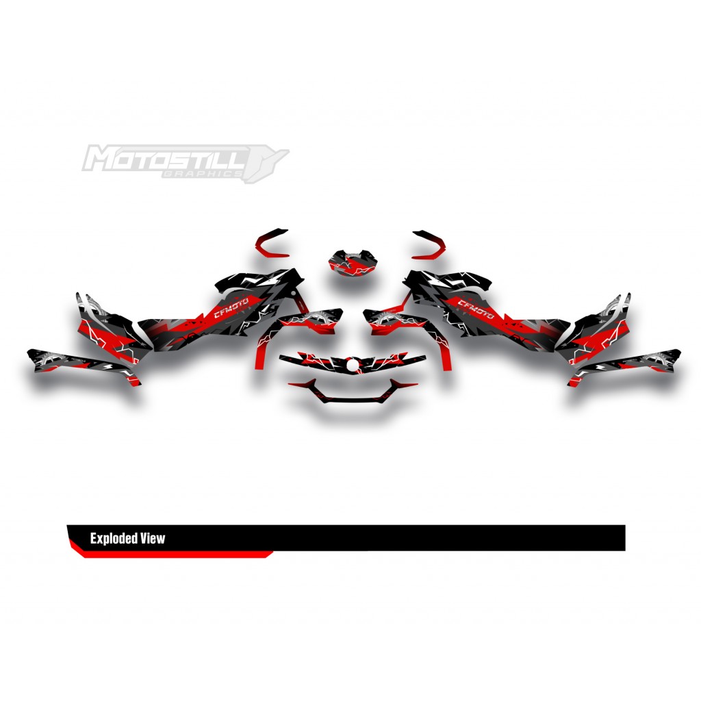 CF MOTO - CFORCE 625 GRAPHIC SET - DECAL KIT
