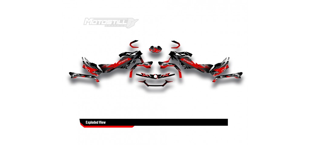 CF MOTO - CFORCE 625 GRAPHIC SET - DECAL KIT