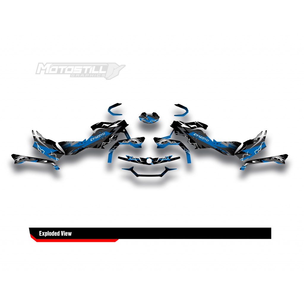 CF MOTO - CFORCE 625 GRAPHIC SET - DECAL KIT