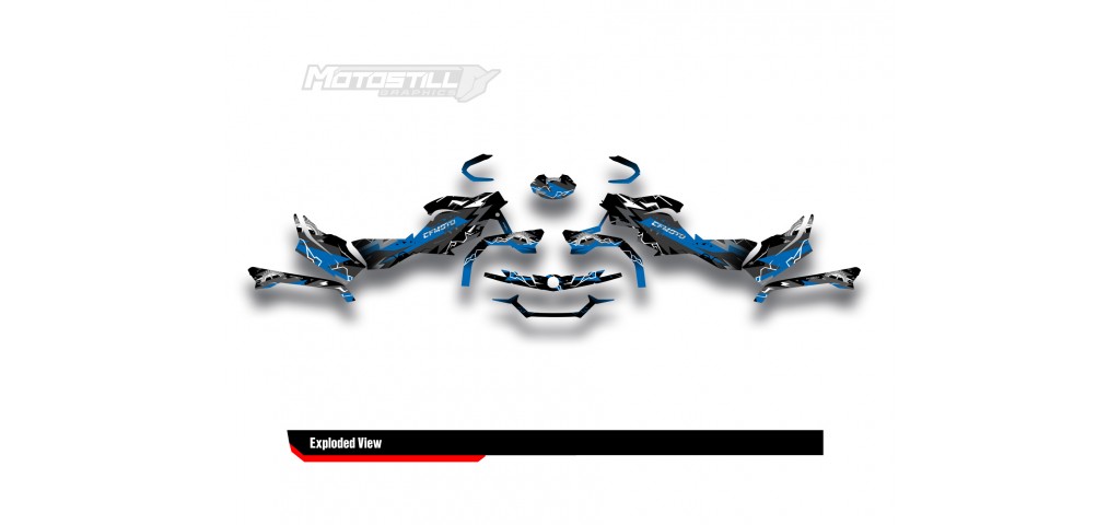 CF MOTO - CFORCE 625 GRAPHIC SET - DECAL KIT
