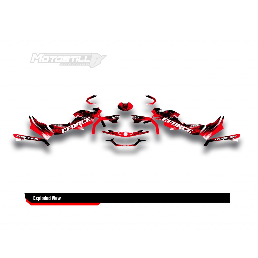 CF MOTO - CFORCE 625 GRAPHIC SET - DECAL KIT