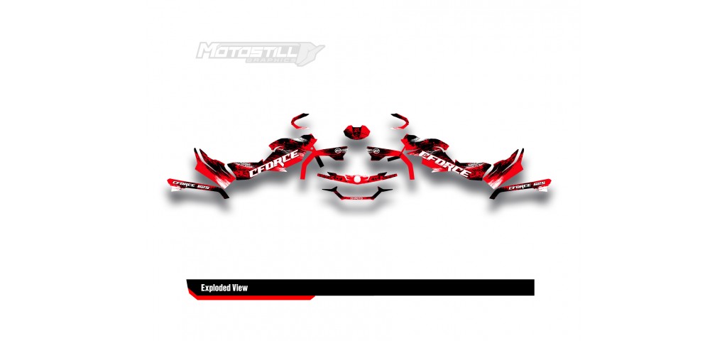 CF MOTO - CFORCE 625 GRAPHIC SET - DECAL KIT