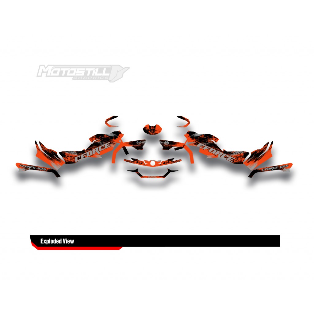 CF MOTO - CFORCE 625 GRAPHIC SET - DECAL KIT