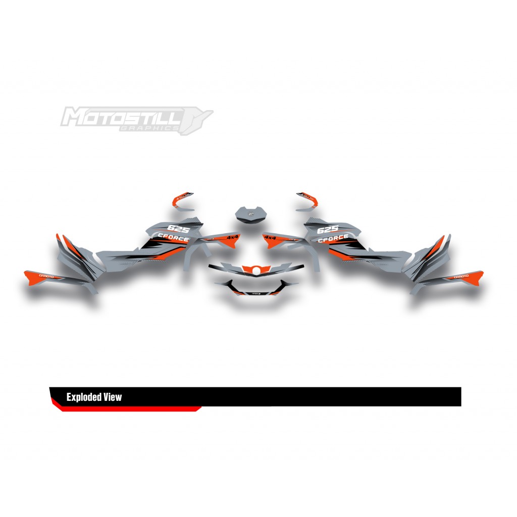 CF MOTO - CFORCE 625 GRAPHIC SET - DECAL KIT