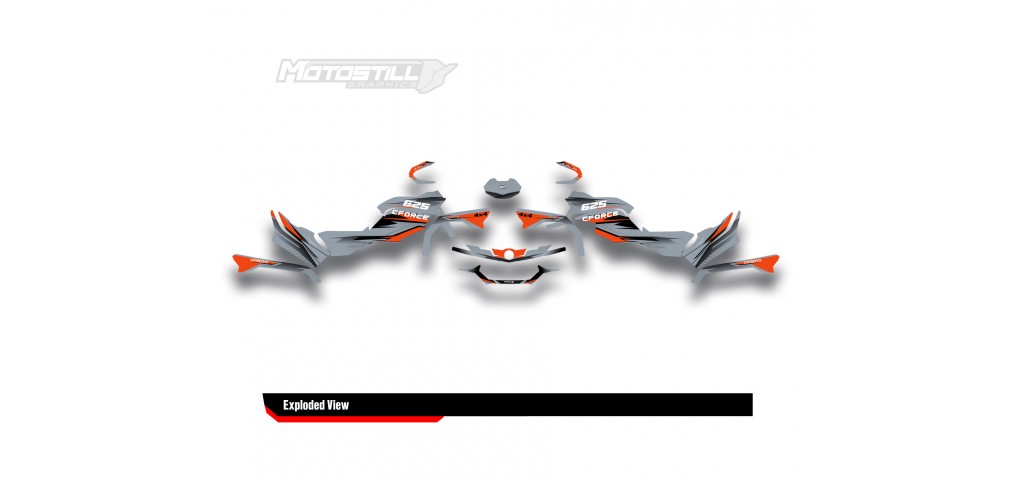 CF MOTO - CFORCE 625 GRAPHIC SET - DECAL KIT
