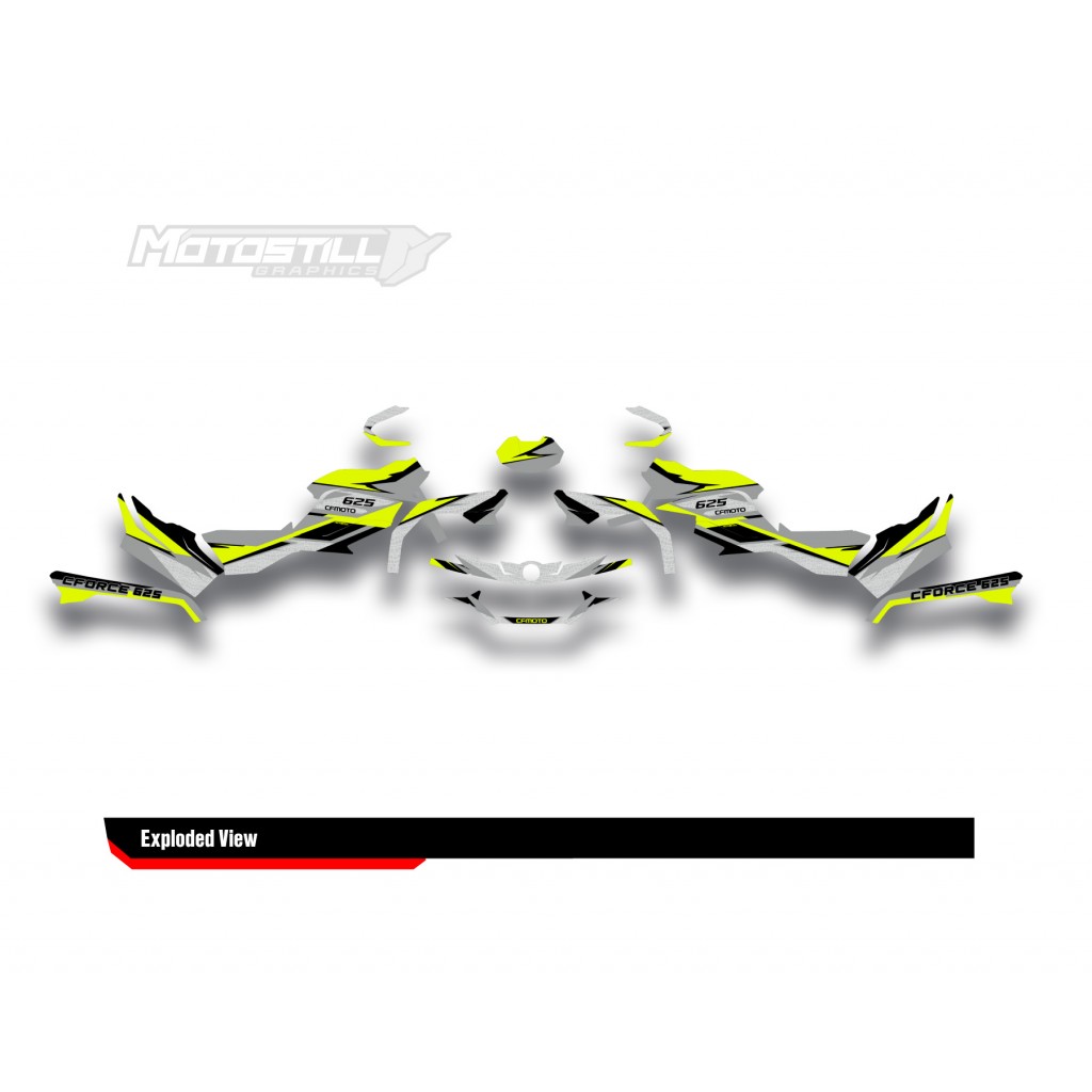 CF MOTO - CFORCE 625 GRAPHIC SET - DECAL KIT