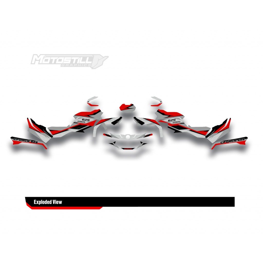 CF MOTO - CFORCE 625 GRAPHIC SET - DECAL KIT