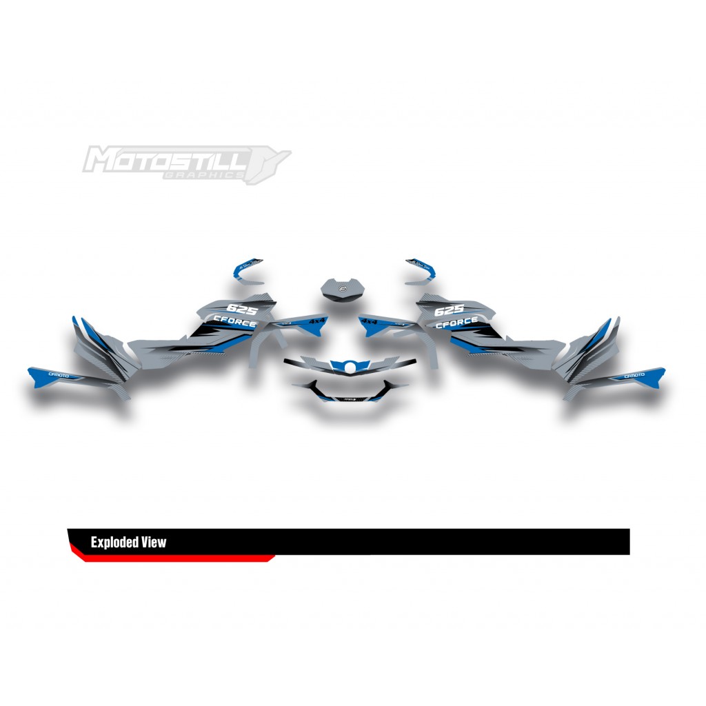 CF MOTO - CFORCE 625 GRAPHIC SET - DECAL KIT