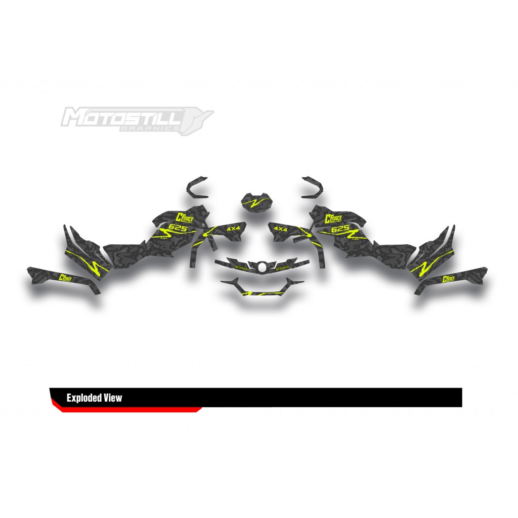 CF MOTO - CFORCE 625 GRAPHIC SET - DECAL KIT