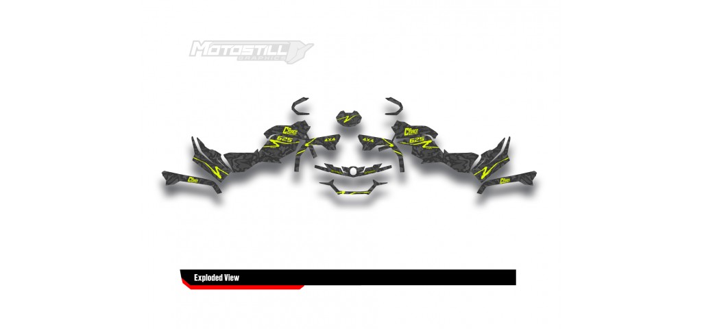 CF MOTO - CFORCE 625 GRAPHIC SET - DECAL KIT