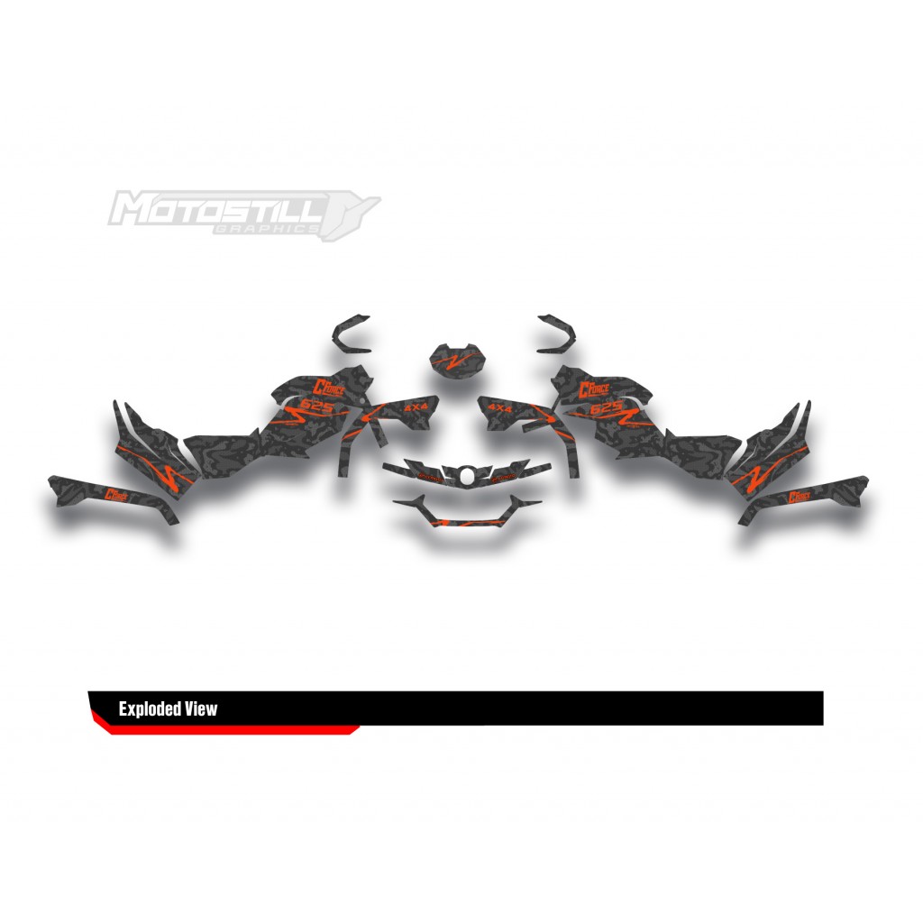 CF MOTO - CFORCE 625 GRAPHIC SET - DECAL KIT