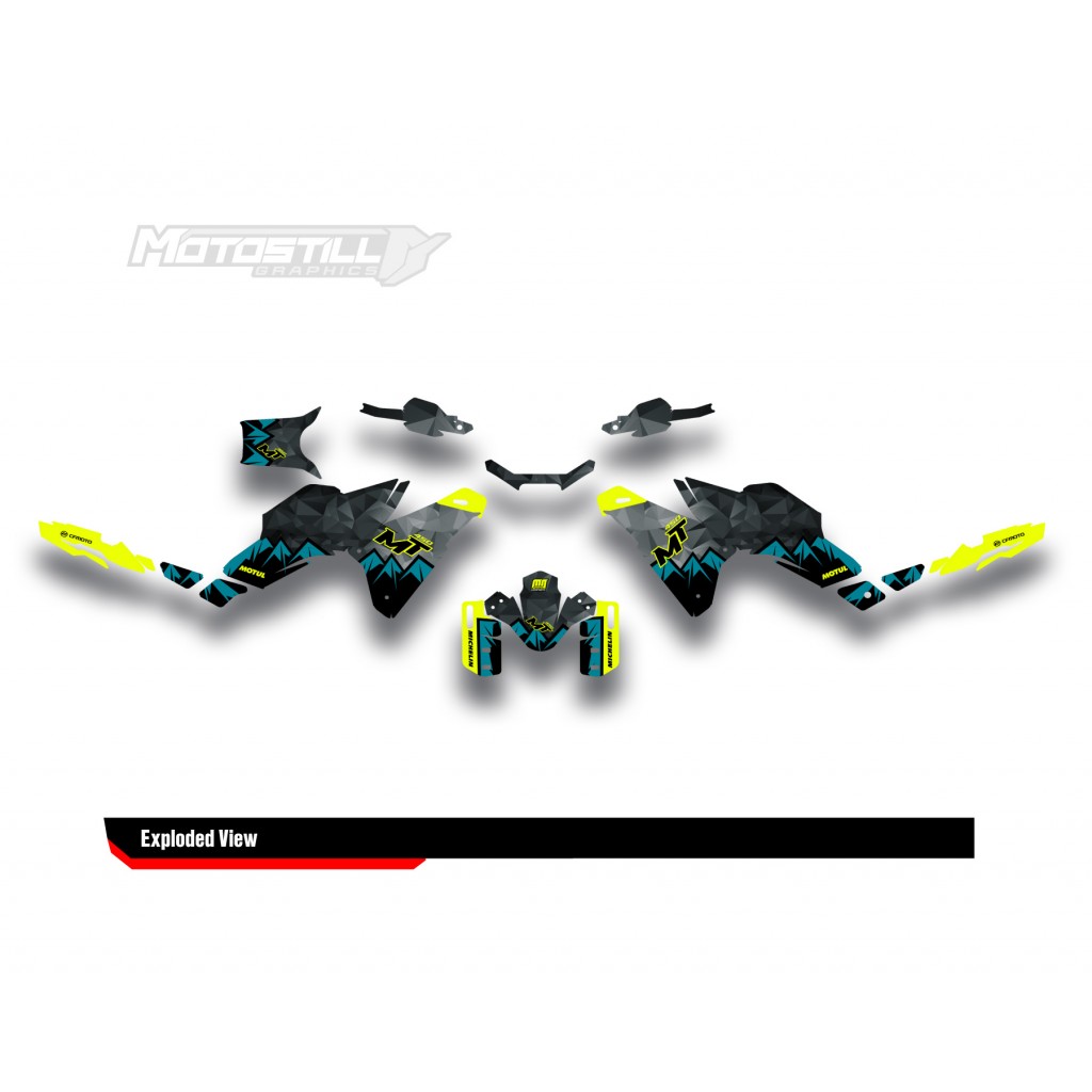CF MOTO MT 450 2024-2025 GRAPHIC SET - DECAL KIT