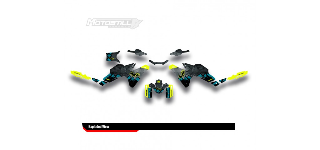 CF MOTO MT 450 2024-2025 GRAPHIC SET - DECAL KIT