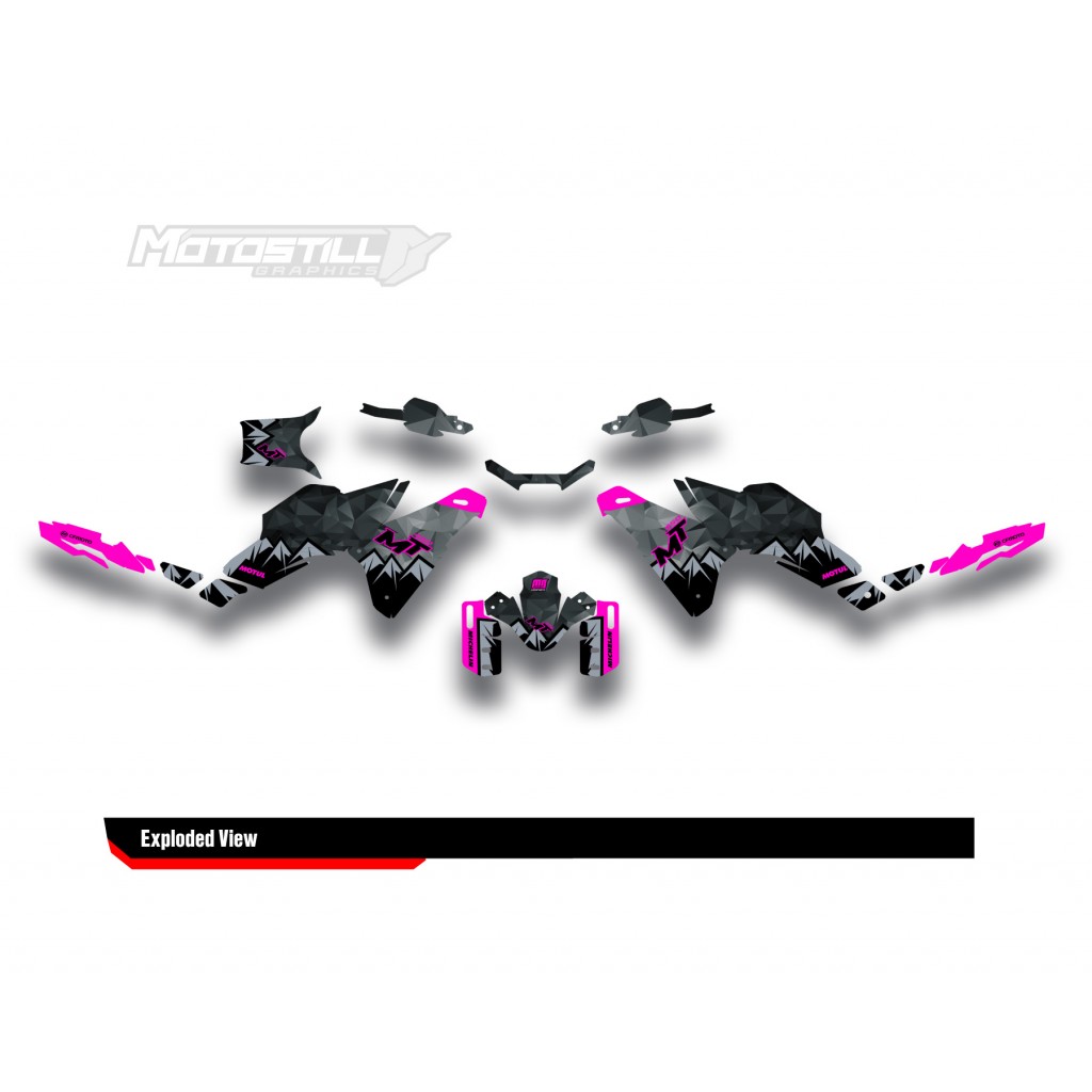 CF MOTO MT 450 2024-2025 GRAPHIC SET - DECAL KIT