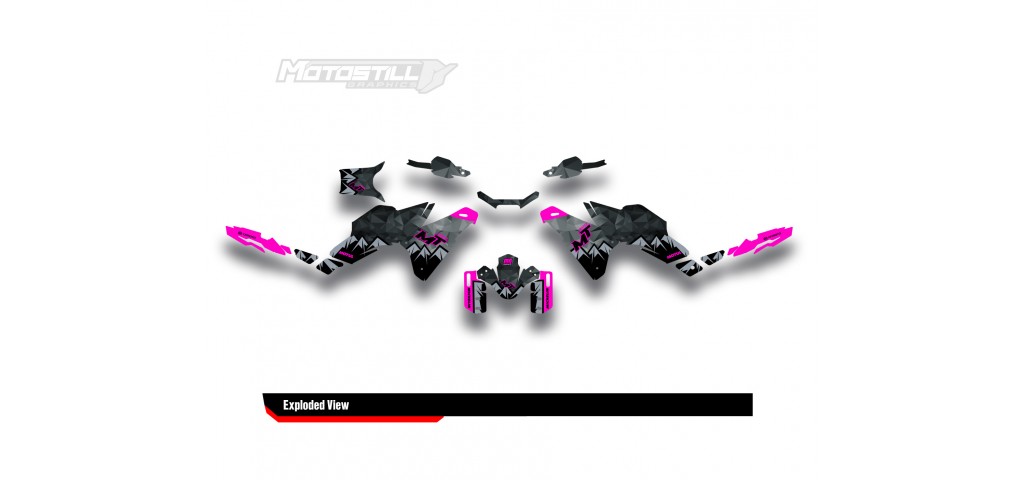 CF MOTO MT 450 2024-2025 GRAPHIC SET - DECAL KIT