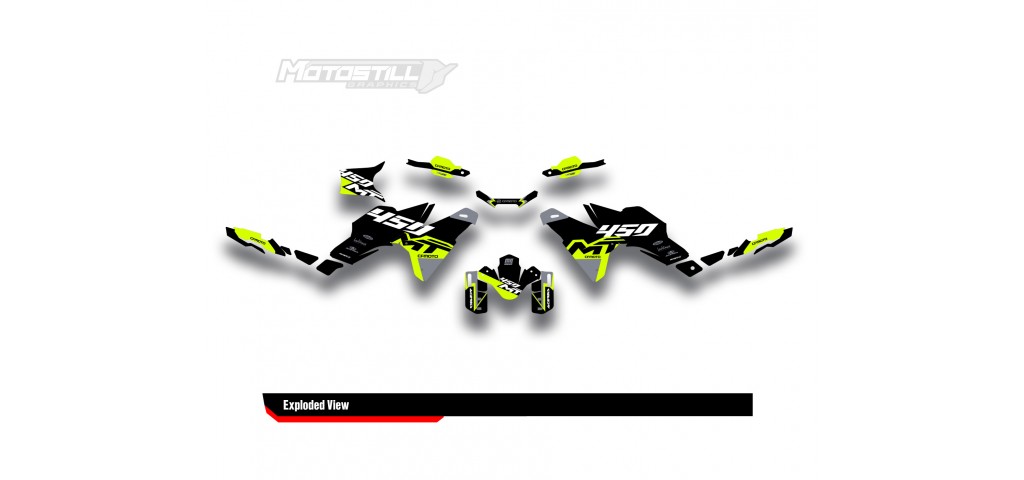 CF MOTO MT 450 2024-2025 GRAPHIC SET - DECAL KIT