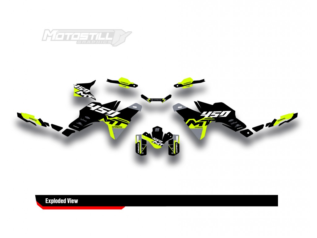 CF MOTO MT 450 2024-2025 GRAPHIC STICKER KIT