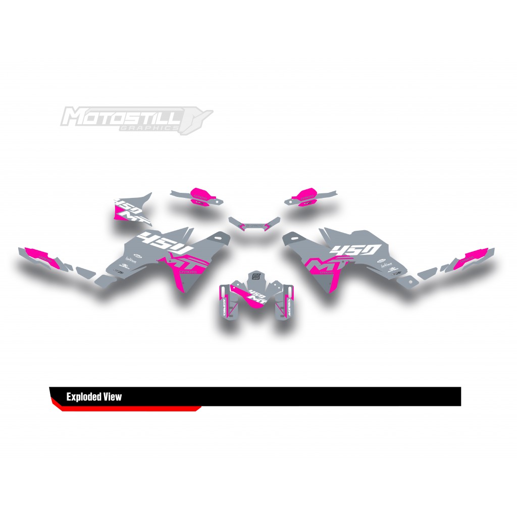 CF MOTO MT 450 2024-2025 GRAPHIC SET - DECAL KIT