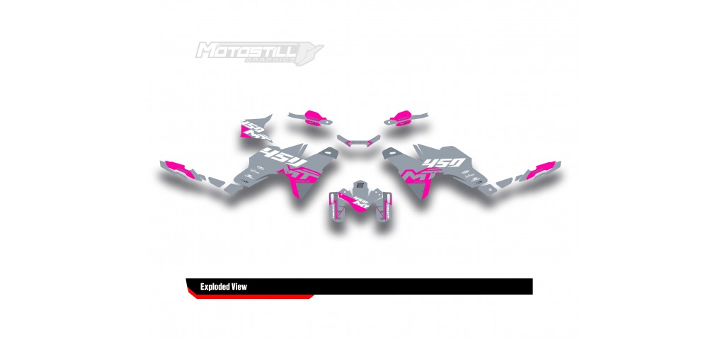CF MOTO MT 450 2024-2025 GRAPHIC SET - DECAL KIT