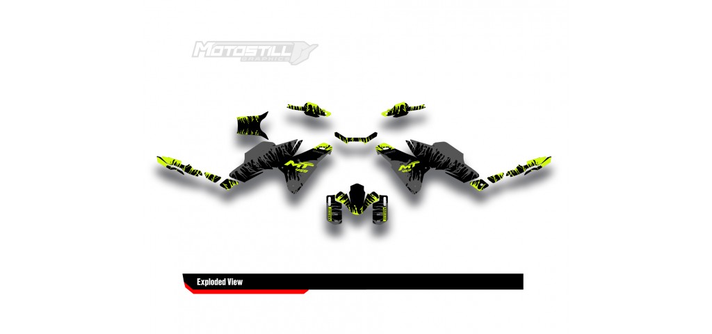 CF MOTO MT 450 2024-2025 GRAPHIC SET - DECAL KIT