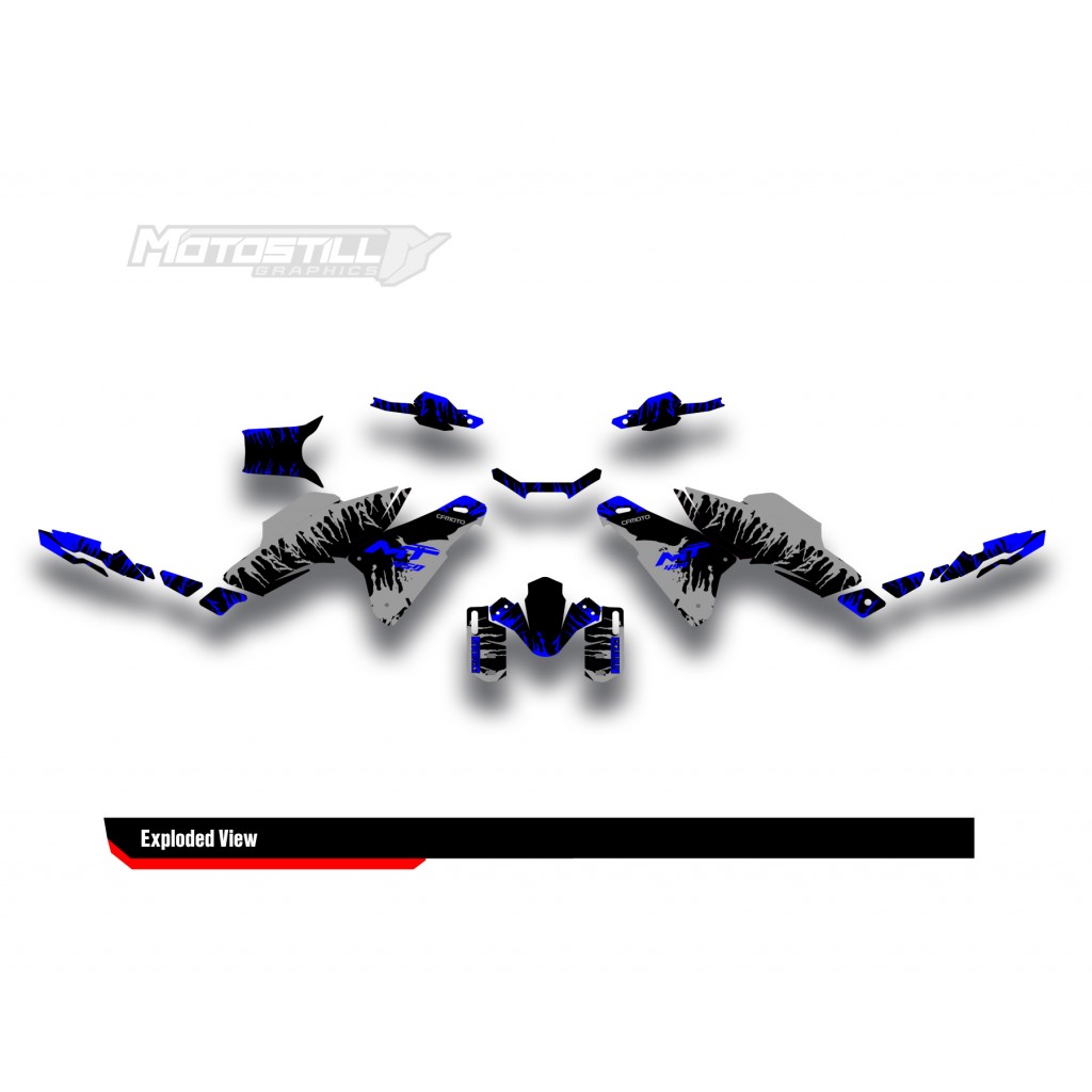 CF MOTO MT 450 2024-2025 GRAPHIC SET - DECAL KIT