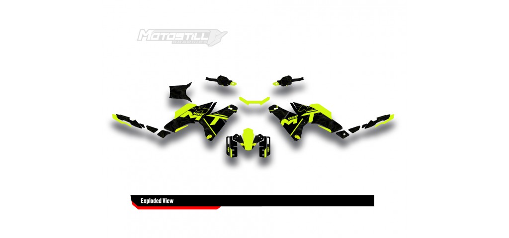 CF MOTO MT 450 2024-2025 GRAPHIC SET - DECAL KIT