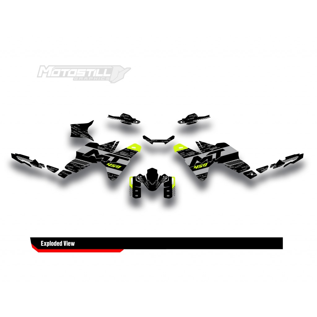 CF MOTO MT 450 2024-2025 GRAPHIC SET - DECAL KIT