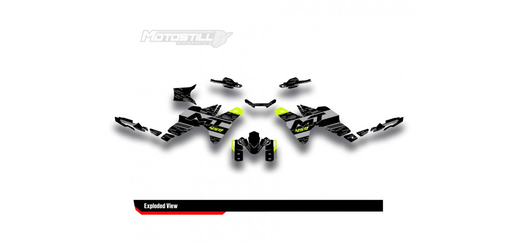 CF MOTO MT 450 2024-2025 GRAPHIC SET - DECAL KIT