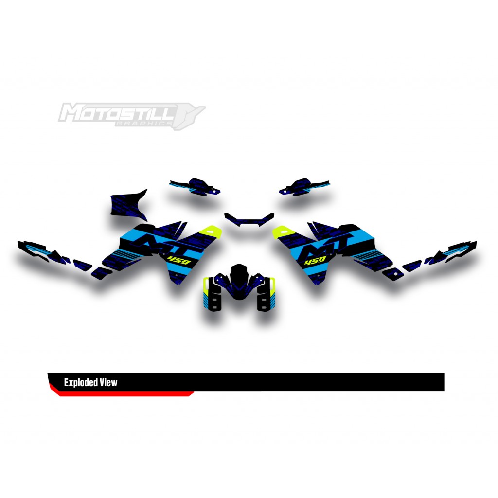 CF MOTO MT 450 2024-2025 GRAPHIC SET - DECAL KIT