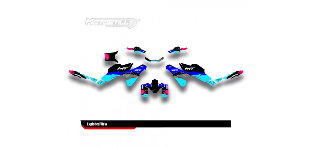 CF MOTO MT 450 2024-2025 GRAPHIC SET - DECAL KIT