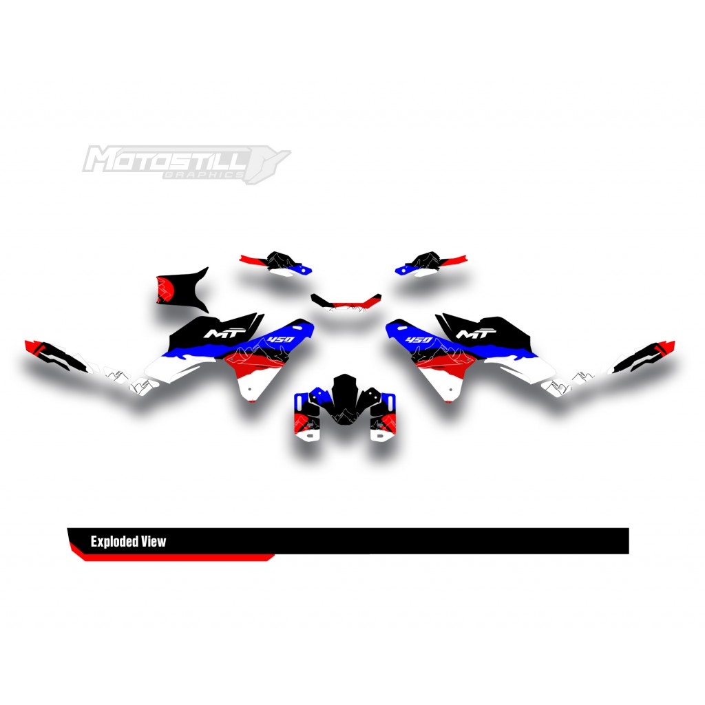 CF MOTO MT 450 2024-2025 GRAPHIC SET - DECAL KIT