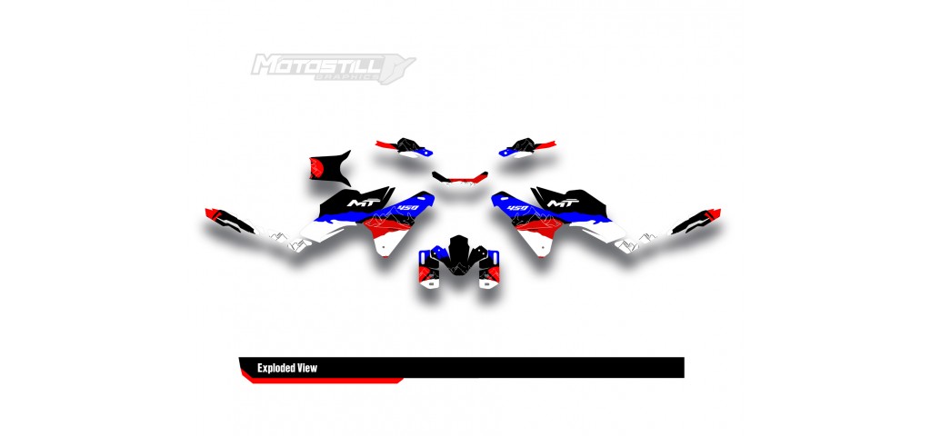 CF MOTO MT 450 2024-2025 GRAPHIC SET - DECAL KIT