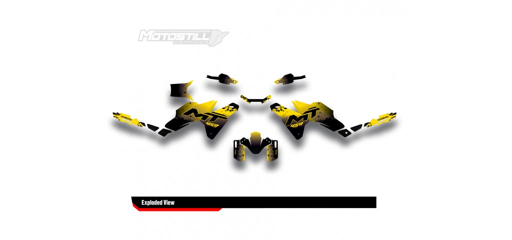CF MOTO MT 450 2024-2025 GRAPHIC SET - DECAL KIT