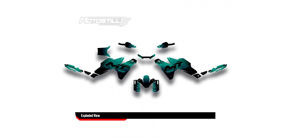 CF MOTO MT 450 2024-2025 GRAPHIC SET - DECAL KIT