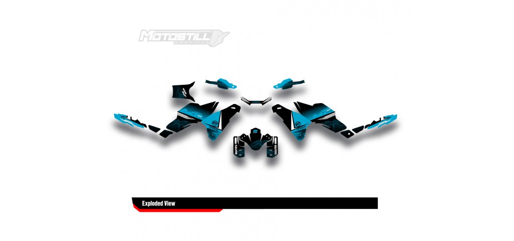 CF MOTO MT 450 2024-2025 GRAPHIC SET - DECAL KIT