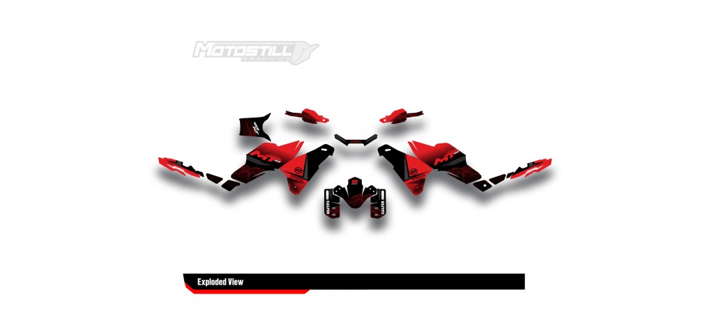 CF MOTO MT 450 2024-2025 GRAPHIC SET - DECAL KIT