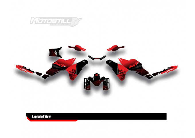 CF MOTO MT 450 2024-2025 GRAPHIC STICKER KIT