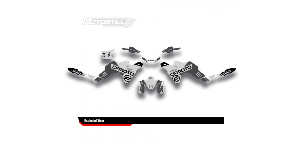 CF MOTO MT 450 2024-2025 GRAPHIC SET - DECAL KIT