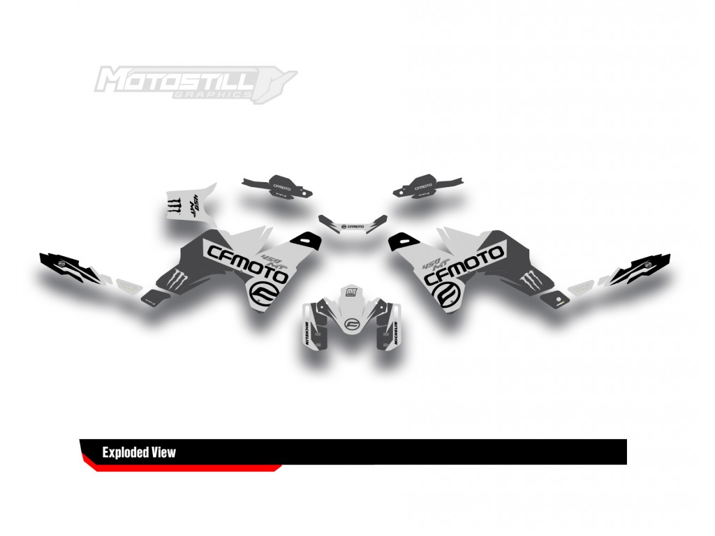 CF MOTO MT 450 2024-2025 GRAPHIC STICKER KIT