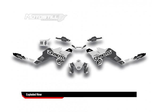 CF MOTO MT 450 2024-2025 GRAPHIC STICKER KIT